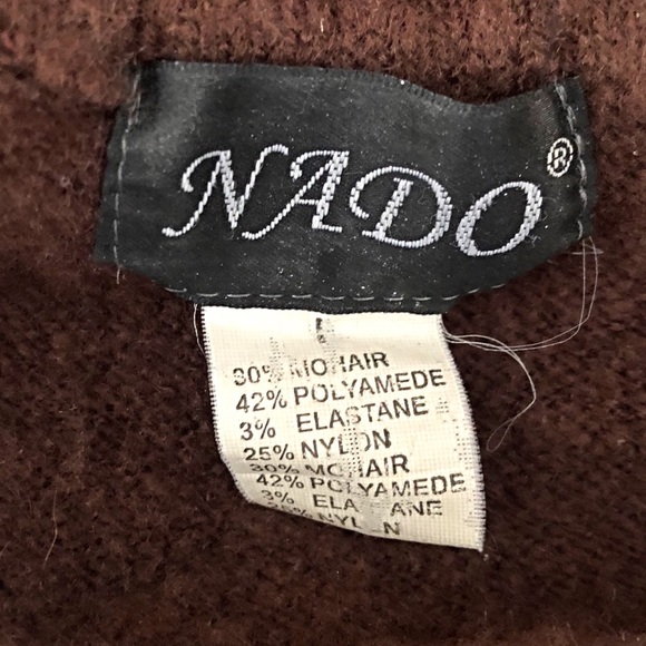 NADO - Brown + Free BLUE Argyle Mohair Sweater - Picture 8 of 8